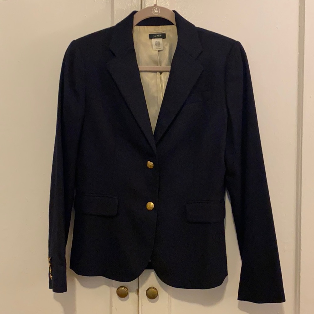 Black wool J Crew Blazer